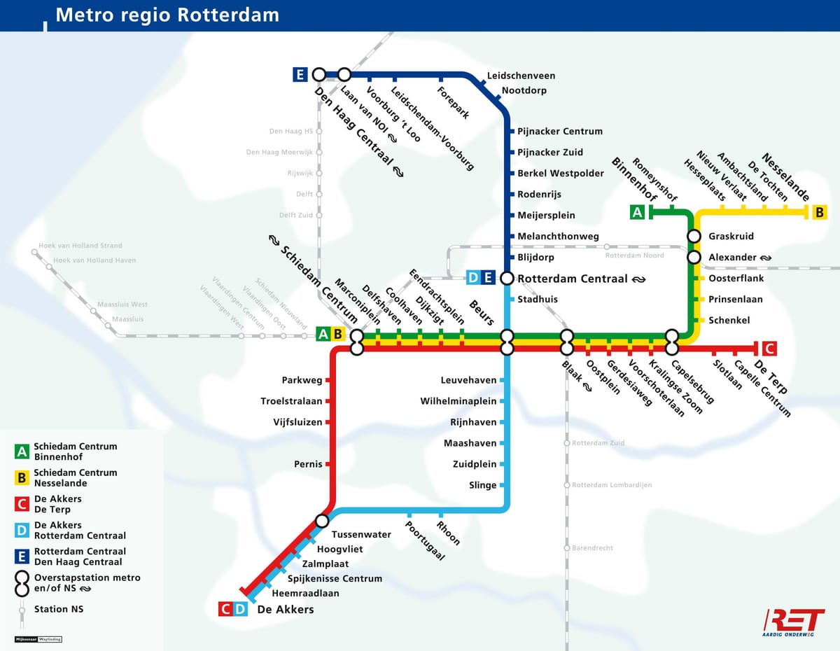 l'aia mappa della metropolitana