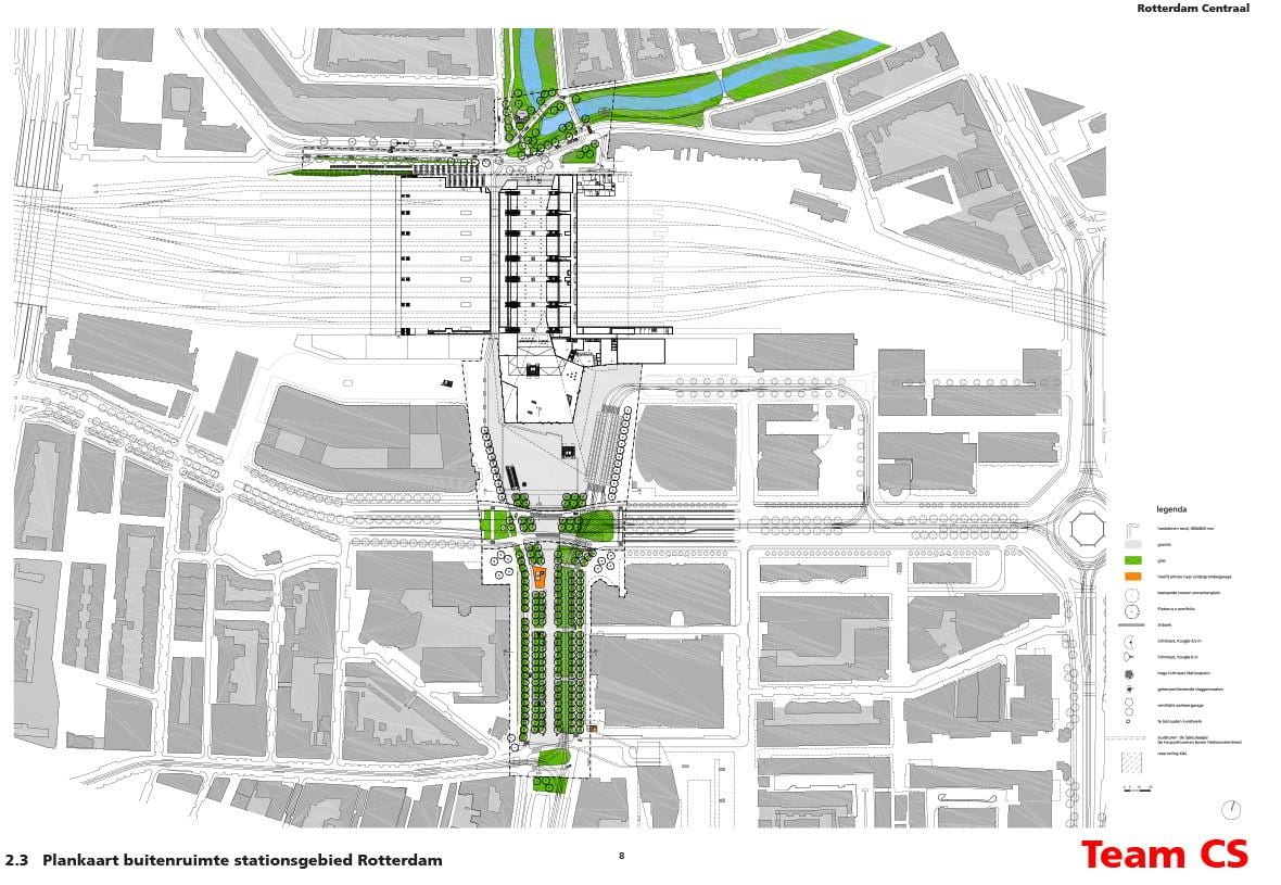 La stazione centrale di Rotterdam la mappa