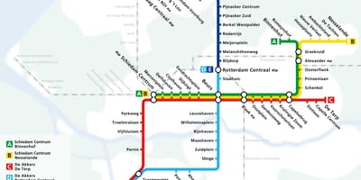 L'aia mappa della metropolitana