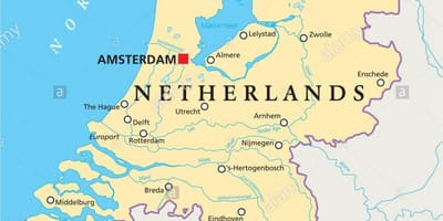 Mappa di Rotterdam e amsterdam