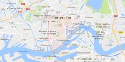 Mappa di park and ride Rotterdam 