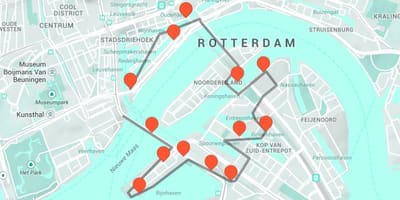 Mappa di architettura di Rotterdam 