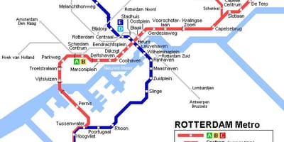 Ret Rotterdam tram mappa