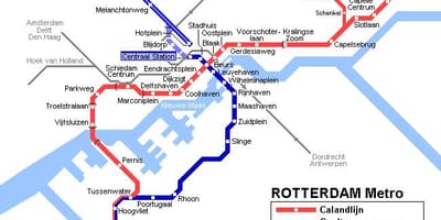 Rotterdam trasporto pubblico mappa
